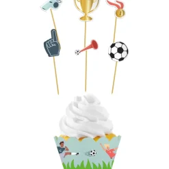 Voetbal Cupcake Toppers 6st