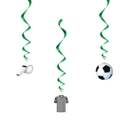Voetbal Hangdecoratie 66cm 3st