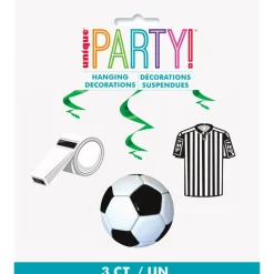 Voetbal Hangdecoratie 66cm 3st