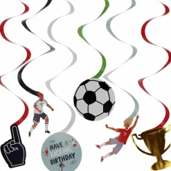 Voetbal Hangdecoratie 6st