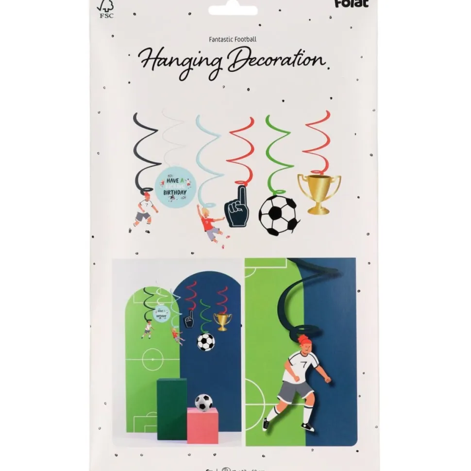 Voetbal Hangdecoratie 6st
