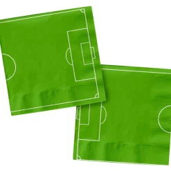 Voetbal Servetten Lichtgroen 33cm 20st
