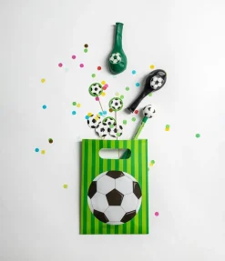 Voetbal Uitdeelzakjes Groen 6st