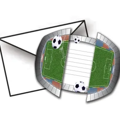 Voetbal Uitnodigingen Versiering 8st