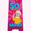 Warning Sign Sarah Cartoon 58cm