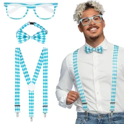 Wit Blauwe Accessoireset 3 delig