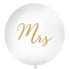 Witte Ballon Mrs Goud 1m