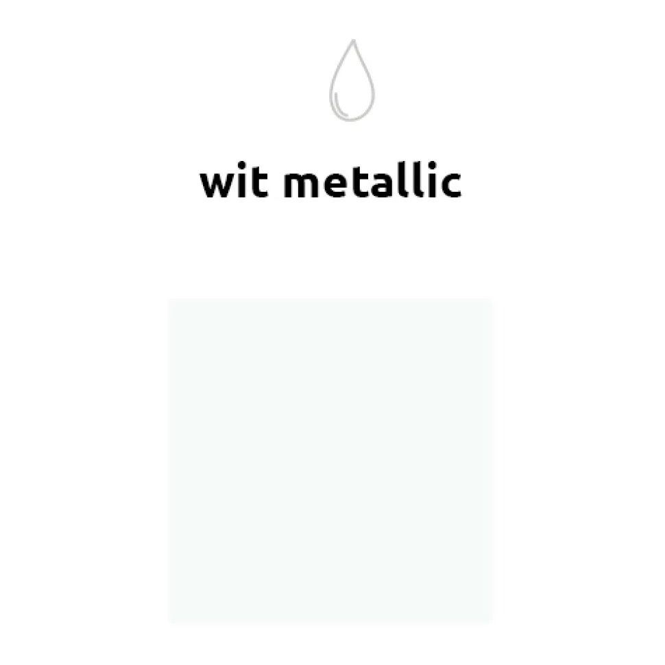 Witte Reuze Ballon XL Metallic 91cm