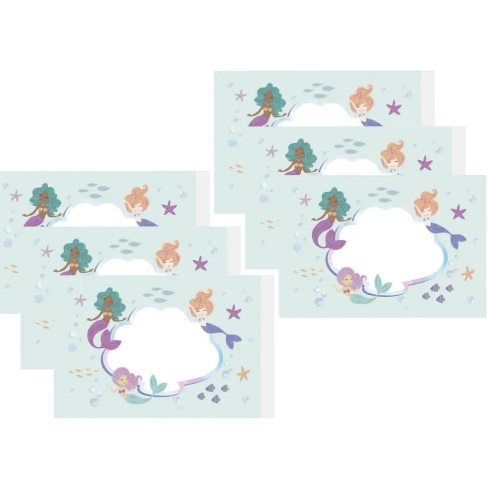 Zeemeermin Stickers 11cm 6st