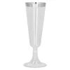Zilveren Champagne Glazen 4st