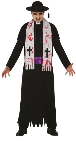 Zombie Priester Halloween Kostuum Heren L