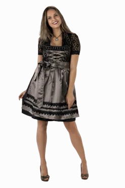 Zwart Bruine Dirndl Jurk Oktoberfest Dames