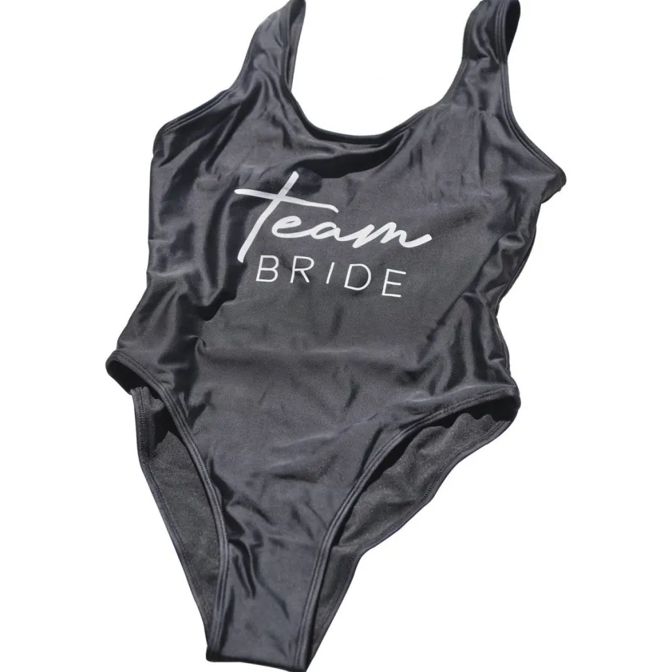 Zwarte Badpak Team Bride Maat S