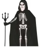 Zwarte Cape Kind Met Capuchon 1m