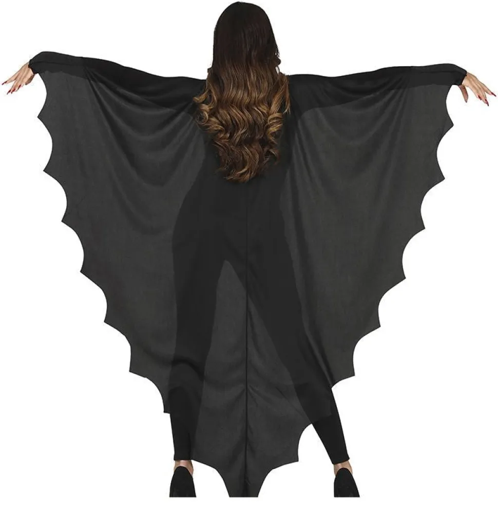 Zwarte Halloween Cape Vleermuis