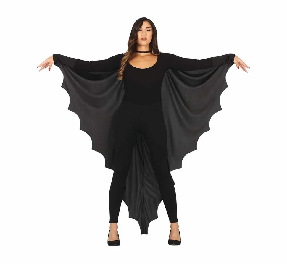 Zwarte Halloween Cape Vleermuis