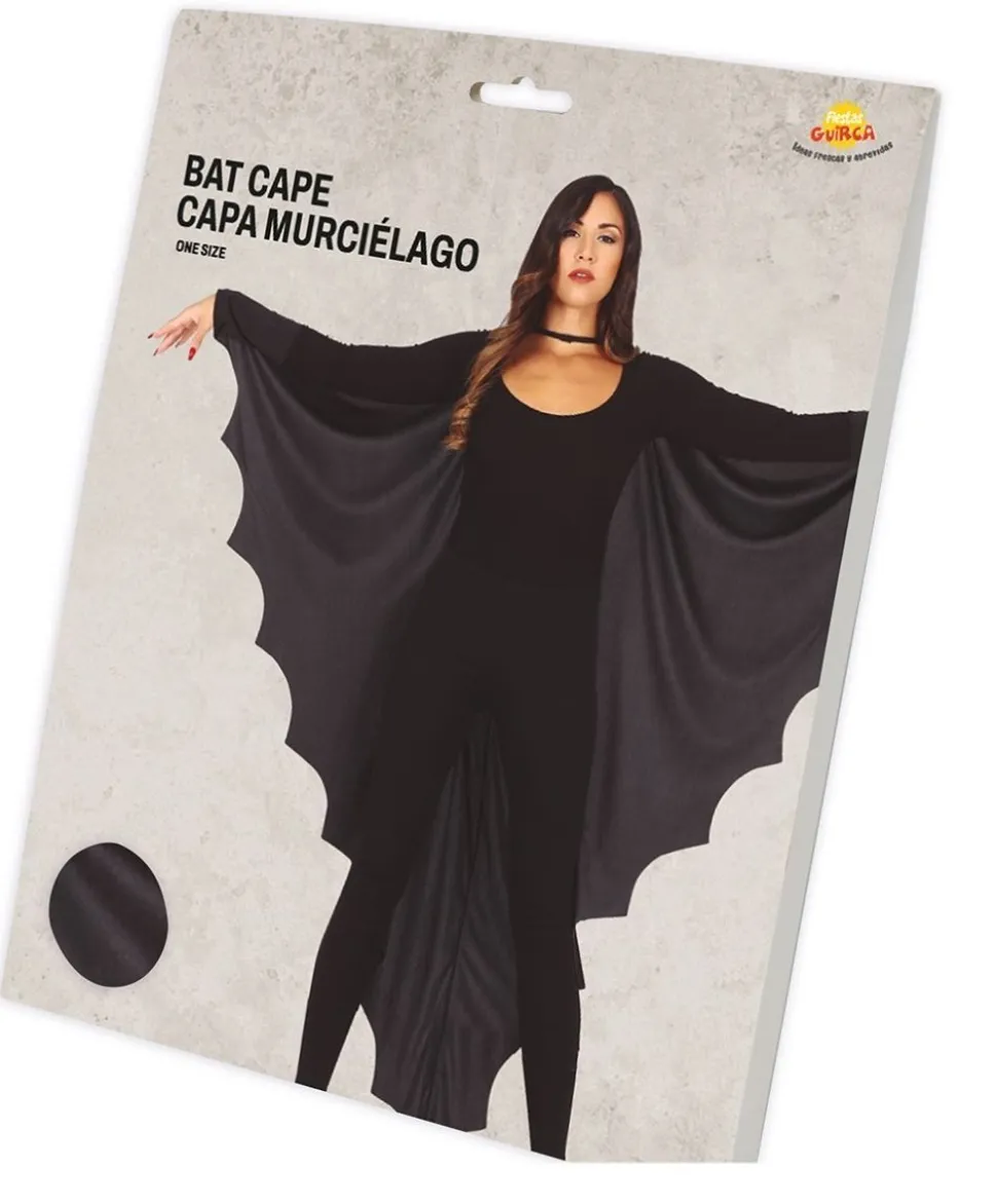 Zwarte Halloween Cape Vleermuis
