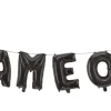 Zwarte Letter Ballon Game On
