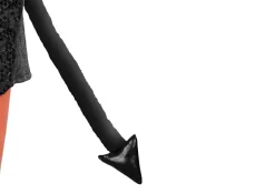 Zwarte Nep Staart Duivel 43cm