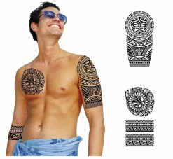 Zwarte Nep Tattoos Heren