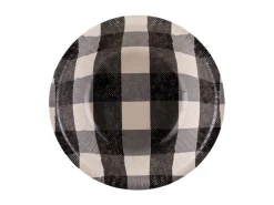 Zwarte Schaaltjes Geruit 17cm