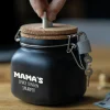 Zwarte Spaarpot Mama 12,5cm