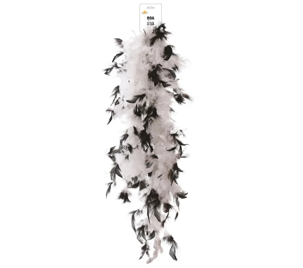 Zwart Witte Boa Veren 80gr